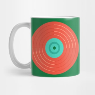 Minimalistic Retro Vinyl Record Mug